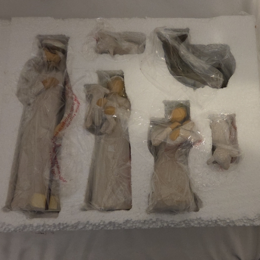 Demdaco Willow Tree Nativity Box - Beige & Brown